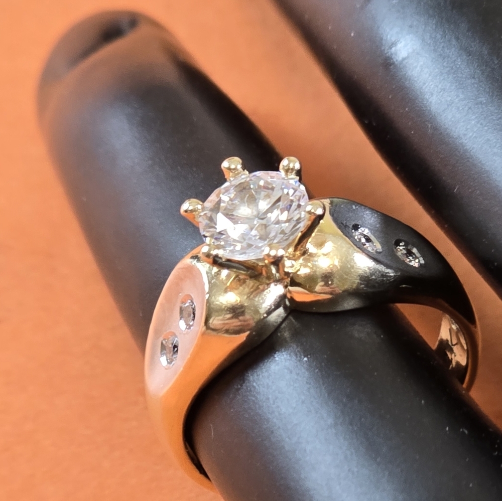💍 Wedding Ring 💍 Solitaire Diamond, 14K Gold - Picture 16 of 16